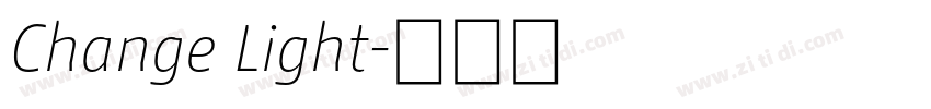 Change Light字体转换
